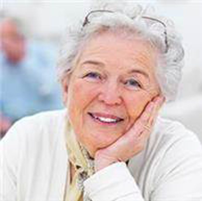 Grandma smiling. alert1 medical alert systems